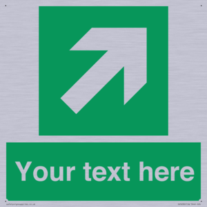 Custom Arrow Top Right Sign